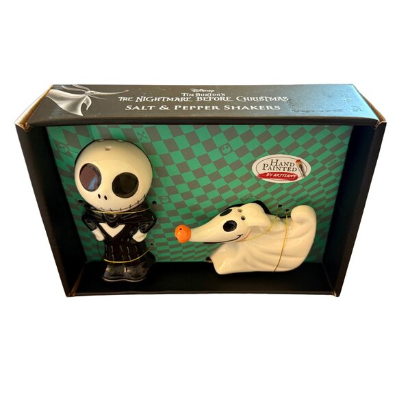 Disney’s The Nightmare Before Christmas Jack & Zero Salt Pepper Shaker Set - NIB - Picture 2 of 8
